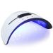 36W UV lamp for gel nails professional UV lamp nails with 3 timers and LCD display car sensor switch LED lamp nails for home and nail studio gift for Valentine's Day for women (white)