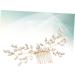 FRCOLOR Set of 3 Wedding Headpieces Wedding Hair Accessories Golden Hair Comb Golden Hair Clips Tiara Hair Accessories Bridal Headbands Hair Combs for Brides Dress - Buy Online on GoSupps.com