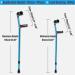 Forearm Crutches Adjustable Folding Cane Height Adjustable Forearm Crutches Lightweight Aluminum Elbow Support with Shock Absorbing Spring Lightweight Arm Crutch Journey - Buy Online on GoSupps.com