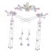 minkissy 1 Set Hairpin Hairpin Chinese Tassel Hair Sticks Woman Tassel Hairpin Chinese Hair Hanfu Hair Tassel Ornament Earrings for Women Hair Style Hair Fork Classical Decorate Miss Alloy