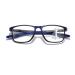 Multifocal Sports Style Reading Glasses Blue Light Blocking Glasses For Unisex TR90 Flexible computer Readers(Couleur:Blue Grandeur:2.0x)