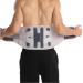 Lumbar Back Support Belt With 5 Stays Men Women Back Brace For Lower Back Pain Relief Adjustable Waist Trainer Ergonomic Lumbar Brace For Sciatica Herniated Disc (Color : Gray Size : X-Large) X-Large Gray