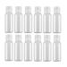 12Pcs 30ml Clear Plastic Empty Travel Bottles Container with Flip Cap Refillable Toiletry Bottles Containers Cosmetic Sample Bottles for Shampoo Body Wash Lotion Essential Oil 30ml/1oz
