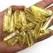 50g Electroplated Yellow Titanium Aura Lemurian Crystal Wand Point Crystal Stone Decor Natural Stones - Stones - - (Size: 50 Grams) Full of Texture - Buy Online on GoSupps.com