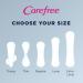 Carefree Acti-Fresh Panty Liners - Soft & Flexible Feminine Care Protection - 120 Count - Buy Online on GoSupps.com
