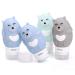 Chseo silicone travel bottles set (4 pieces) silicone travel bottles cosmetics bottles travel containers for liquids shampoo flushing shower gel lotion oil cream and care products #2