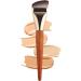 Flat Top Makeup Brush - Liquid Foundation Brush - Makeup Brush With Wooden Handle - Professional Contour Brush For Liquid Cream And Powder Foundation - Buy Online on GoSupps.com