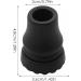 Siopob Cane Tips | 2 Cane Rubber Tips - Non Slip Terrain Cane Tips Crutch Tips R-eplacement Cane Tips Black Inner diameter 20mm - Buy Online on GoSupps.com