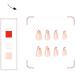 Sweet & Cool Cherry Edge Press on Nails - 24 Pcs Full Cover Artificial False Nails for Women Girls - Buy Online on GoSupps.com