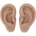 Silicone Flexible Ear Model - Dark Skin Color | Soft & Realistic Human Ear Replica - Buy Online on GoSupps.com