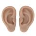 Realistic Fake Ear Model for Ear Piercing - Reusable Soft Silicone Simulation (Dark Skin Color) - Buy Online on GoSupps.com