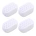 Porceosy women pine trainer 4 pieces silicone pine trainer portable men women face muscle sCulping jaw bone more jaw former coach white