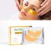 24K Gold Collagen Under Eye Patches - Anti-Aging Treatment for Puffy Eyes & Dark Circles | 10 Pairs - Buy Online on GoSupps.com