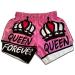 Queen Forever Muay Thai Boxing Shorts MMA Mixed Martial Arts Kickboxing Trunks Women Small