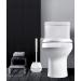 BOOMJOY Toilet Brush Set - 2 Pack Silicone Bowl Brushes with Holder and Tweezers - White Bathroom Cleaning Kit - Buy Online on GoSupps.com