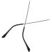Lurrose 1 pair of glasses made of metal sunglasses broken legs Schnaps glass spare glasses for glasses glasses repair set temple glasses frame holder glasses legs