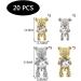 20pcs Small Bear Nail Art Metal Charms Kit for Women and Girls | 3D Nail Decoration - Buy Online on GoSupps.com