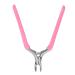 Nail Cuticle Trimmer Hygienic Built-in Spring Cuticle Trimmer with Protective Cover for Nail Salon (Pink)
