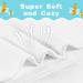 Aolso Newborn Baby Hats Mittens Set - 2pc Baby Caps & 2 Pairs Gloves | White Infant Cotton Set for 0-6 Months - Buy Online on GoSupps.com