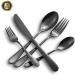 20 Piece Bla Cutlery Set 18-8 Stainless Steel Flatware Silverware Set Family Tableware Dinnerware with Knife Spoon Fork Service for 4 - M Polish & Dishwasher Safe Fork and Spoon HUAN TAI - Buy Online on GoSupps.com