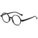 Abetos blue light filter glasses around gentlemen women retro anti blue light reading glasses computer glasses modern round light reading aid visual aid black 1.5 x