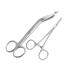 May -Set - 1x first aid scissors 18.5 cm - stainless steel + 1x clamp with straight end 13 cm - stainless steel