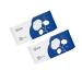 Wangpee 2packs disposable facial cloth disposable cloth slab made of non-woven fabric 100 pieces of multi-purpose-one-way facial cloth make-up and clean thicker face cloth made of soft cotton