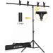 Mountdog T-Shape Backdrop Stand Kit 6.5x5ft with 4 Clamps - Photography Video Studio Support System - Buy Online on GoSupps.com
