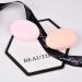 Skin Tone and Pink Oval Puff Makeup Sponge Set - 2 Pack, Professional Beauty Egg for Wet and Dry Application - Buy Online on GoSupps.com