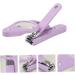 Ipetboom 1pc Nail Clippers Portable Nail Cutters Cat Claw Trimmer Small Dog Nail Puppy Nail Cuticle Clippers Toenails Clippers Toenail Clipper Magnifier Purple Child Led Stainless Steel Purple 15*4.5*1.6cm - Buy Online on GoSupps.com