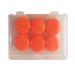 silicone ear plugs Ear Plugs 6Pcs Silicone Ear Plugs Sleep Noise Snoring Earplugs Noise Cancelling for Sleeping Noise Reduction Travel(Orange)