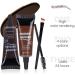 Eyebrow Tint Mascara Tinted Thick Eyebrow Mascara with 2 Brushes Waterproof Transfer Resistant Eyebrow Tinting Kit No Additives (Light brown) - Buy Online on GoSupps.com