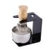 Premium 4-Piece Razor Set for Men | Black Razor Tool Stand Nylon Hair Brush Stainless Steel Bowl & Soap | International Shipping - Buy Online on GoSupps.com