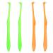 Ouligay 4 Pieces Tuft Toothbrush Tufted Toothbrush End-Tuft Tapered Trim Toothbrush Soft Trim Toothbrush Single Compact Interdental Interspace Brush for Orthodontic Braces Bridges Gap Detail Cleaning