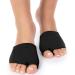 Metatarsal Sleeve with Gel Pads - 4 Pieces for Metatarsalgia, Neuroma, Calluses - Black - Women Men - Buy Online on GoSupps.com