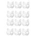 ABOOFAN 6 pieces of empty masks Fuchs-Halloween-Masks Opera Mask masks empty hand-painted masks DIY-full masks empty fox masks mardi grass masks paintable masks paper mediumx2pcs whitex2stk