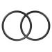 Accmor Baby Sling Ring 3 inch Aluminium Wrap Rings Soft Carrier Ring Accessory for Infants Toddlers Newborn Kids, Works with Your Own Material or Convert Wrap to Sling (Black) Black, Black