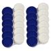 Screw top Contact Lens Cases Blue/White 12/Pack