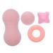 Beaupretty 4 pieces fascia ball massage ball back muscle shoulder massage devices neck massage device back massage devices massage tools The shoulder massage ball relaxation ball pebbles pink 12x6x5cm pink