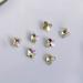FEIlei 10x Water Droplet Nail Charms Pointed Back Nail Art Charm Heart Nail Rhinestones