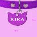 Ibera Gifts - Personalized Engraved Cat Head Collar Name Tag Medallion for Small to Large Cats - Customizable Purple Plaque | Perfect Gift for Cat Lovers - Buy Online on GoSupps.com