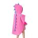 Kids Cotton Hooded Towel Cartoon Dinosaur Bathrobe Bath Poncho Towel for Boys Girls 0-4 years Pink Pink 0-4 Year (22*43inch)