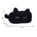 Haodou Flannel Cosmetic Bag - Portable Cute Cat Zipper Handbag & Purse - Ideal 19x12x5cm Pencil Case for Women (Black) - Buy Online on GoSupps.com