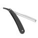 ZJchao traditional razor straight edge traditional barturaser beard clad holder foldable beard knife handle made of stainless steel (not included in the scope of delivery)