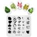 KADS Nail Art Stamp Plate - Butterfly Flower Leaves Series | DIY Nail Stamping Template - Buy Online on GoSupps.com
