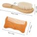 GLEAVI 2-Piece Bamboo Baby Bath Brush Set with Wooden Paddle Brush and Comb - Gentle Haircare for Toddlers and Babies - Buy Online on GoSupps.com