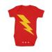 Baby Moo's SUPERHERO Baby Grow | Lightning Bolt Flash Baby Bodysuit Unisex Vest | New Baby or Parents Gift UK 0-3 months