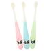 Seaesfoufu 3st travel toothbrush for children toothbrushes for children kids toothbrush girl toothbrush extra soft toothbrush for toddlers manual toothbrush portable cleaning brush accessories
