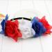 Stretch Rose Flower Headband Mexican Floral Headband Flower Head Crown Floral Hair Wreath Flower Garland Headband White Blue Red - Buy Online on GoSupps.com