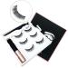 Magnetic Eyelashes And Eyeliner Kit 3 Pairs Reusable Magnetic Lashes With Eyeliner 3D Natural Look False Eyelashes Magnetic Eyelashes Natural Looking Lashes